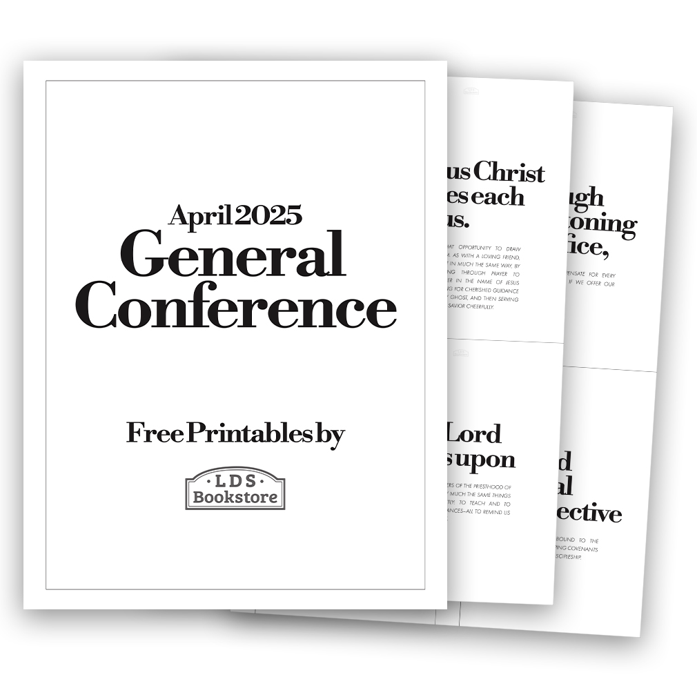 General Conference Quotes Packet for April 2025, image size:1010x1010